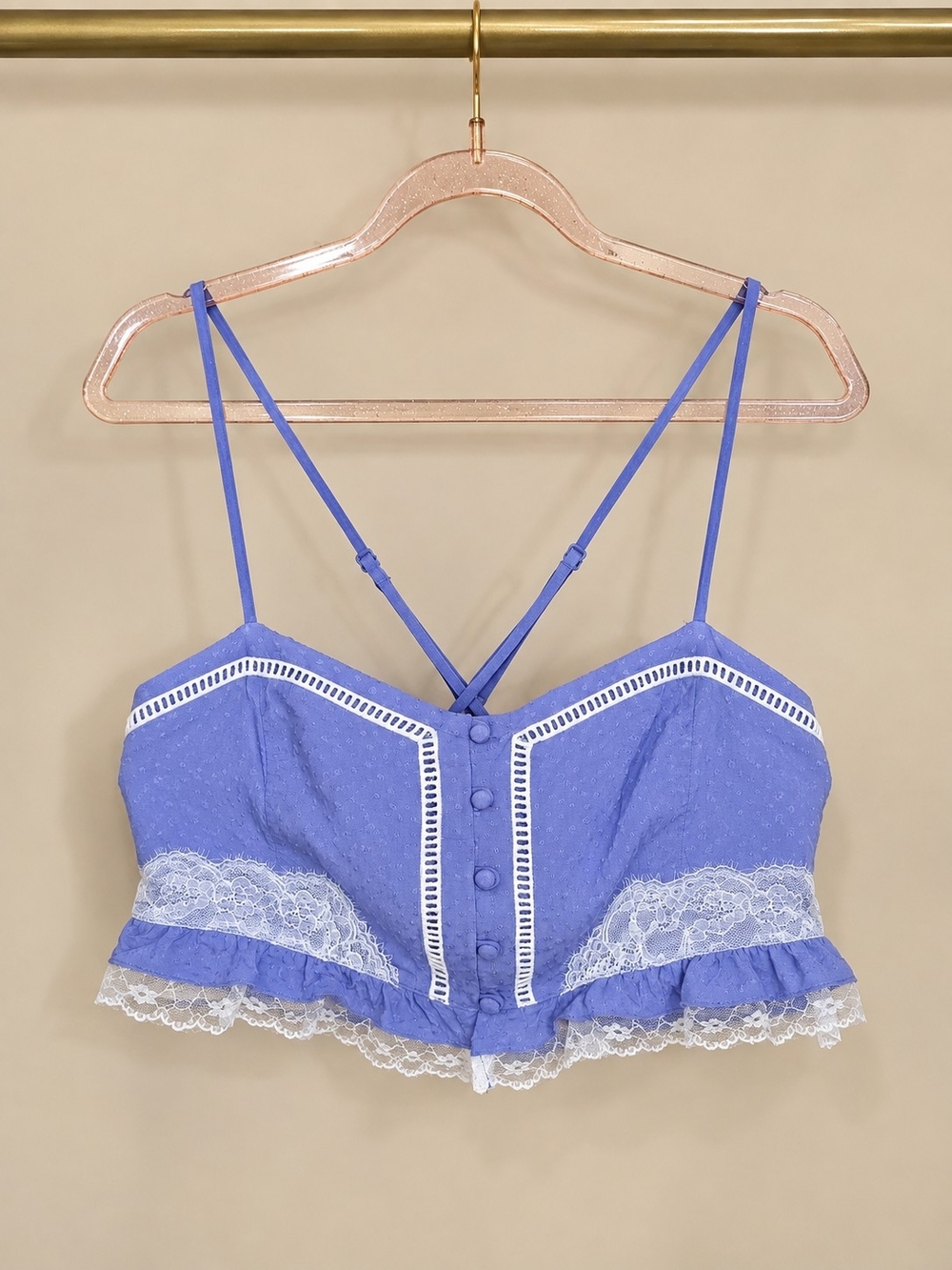 Anthropologie NWT The Joelene Wide Leg Lounge Two-Piece Set Lavender Size M - Picture 5 of 8